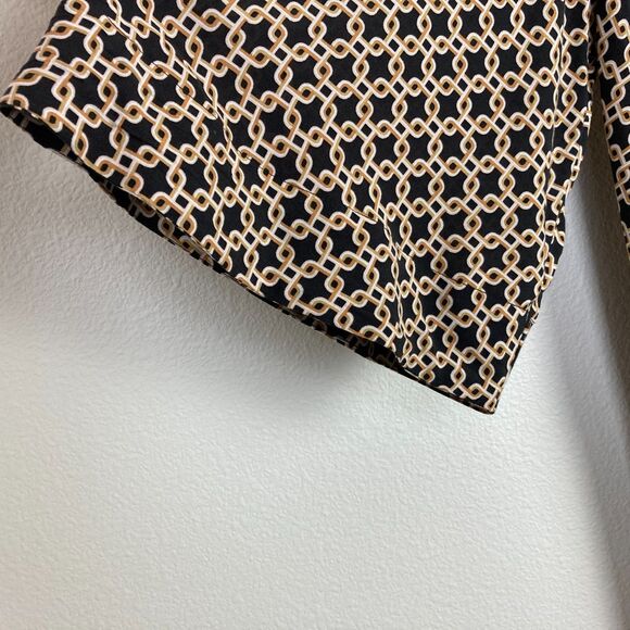 Richard Allen x H&M A-Line Mini Shift Dress Size 10 Geometric Chain Lagenlook - Picture 2 of 8